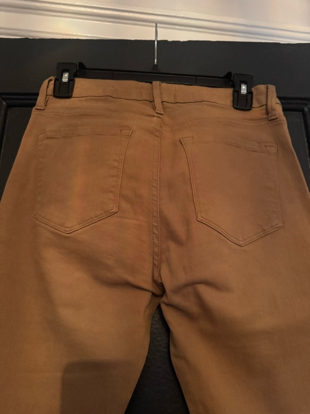 Frame Denim Tan High-Rise Flared Women’s Cropped Jeans size 29 - Picture 4 of 5